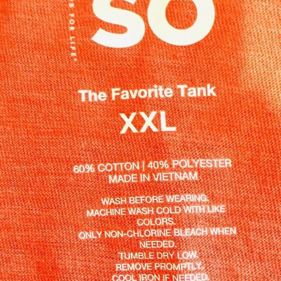 NWT SO GOODS FOR LIFE Juniors Sleeveless Pullover High Neck Muscle Shirt Size 2X - Picture 10 of 10